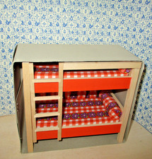 UNBESPIELT Bodo Hennig 70er wie neu Etagenbett Stockbett Puppenstube Puppenmöbel