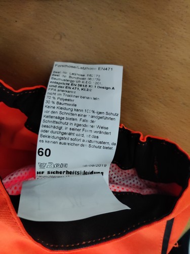 Schnittschutzbundhose - hf,