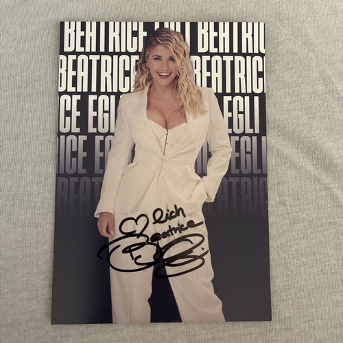 Autogrammkarte beatrice egli - beatrice,