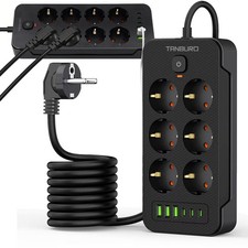 Steckdosenleiste 8-Fach 6 USB