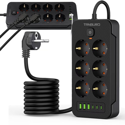 Steckdosenleiste fach usb - 6,