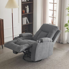 Fernsehsessel Relaxsessel Nickerchensofa mit Schaukeln Dreh-Liegefunktion