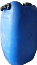 Kunststoff-Drums 60 Liter ca. 60 Stück mit Griff blau und natur Trinkwasser