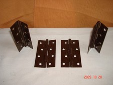 scharniere braun, 4 Stück für Schranktüren 10 cm hoch, 2 cm breit