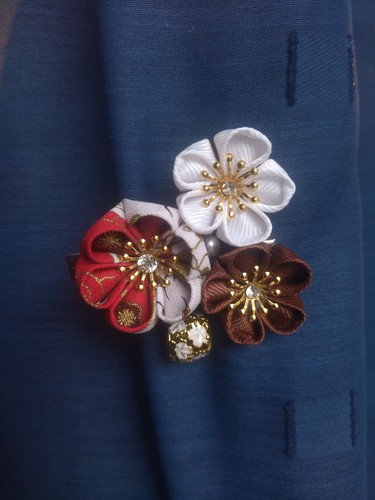 Kanzashi haarspange - kanzashi,