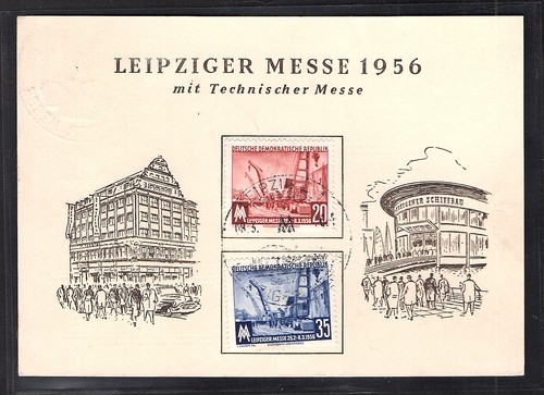 Ddr ereigniskarte leipziger - ddr.,