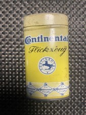 Antike Dosen, Blechdose, Sammler, Continental Flickzeug ohne Inhalt