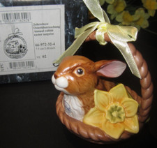 OSTERN Goebel 1. Jahreshase 2001 Hase Häschen im Korb " Osterüberraschung "