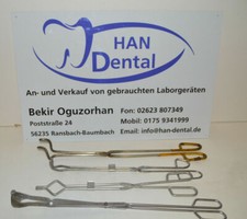 Edelstahl Tiegel Graphit Melting Ofenzange 4 Stück Dental 0908