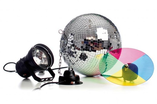 Spiegelkugel discokugel set - discokugel,