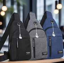 Brusttasche Crossbody Herren Damen Schultertasche Umhängetasche