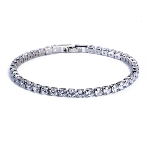 Tennisarmband 4mm zirkonia - tennisarmband,