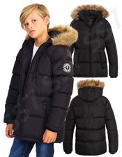 Jungen wattierter Parka Mantel