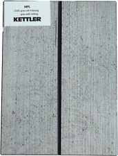 KETTLER HPL Tischplatte 95cm x 95cm x 1,3cm, grau mit Fräsung, Wing Profil