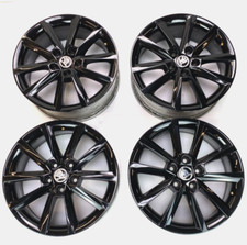 Original Skoda Octavia III Alufelgensatz Schwarz lackiert  7JX17 ET49 5E0601025E