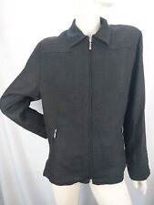 Fabrizio A. Damen Leinenjacke Blazer Jacke Reißverschluss 100% Leinen Gr. 42 XL