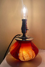 HERVORRAGENDE 1930er WMF Ikora Glaslampe KÜRZLICH NEU VERKABELT GETESTET PERFEKT JEDES LAND