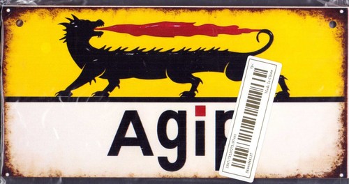 Holzschild agip vintage - holzschild, "agip"