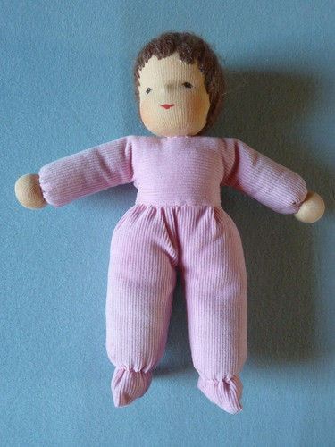 Kleine stoffpuppe waldorf art - stoffpuppe,