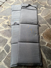 2 Auflagen für Gartenliegen grau gemustert - guter Zustand