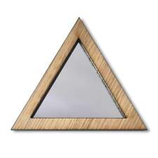 Holz Gerahmt Dreieck Spiegel