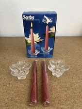 2 Kerzenhalter Seerose, Glas