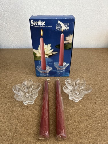 Kerzenhalter seerose glas - kerzenhalter,