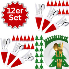 12x Filz Bestecktaschen