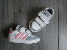 ADIDAS Mädchen Sneaker 21 Schuhe Sportschuhe Turn Sport Freizeit weiß rosa grau