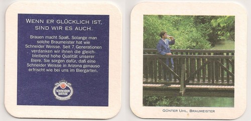 Schneider weisse bierdeckel - weisse,