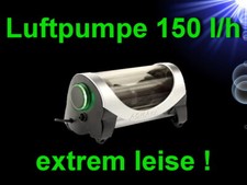 Aquarium 🐠LEISE LUFTPUMPE 150 L/h ✚ RÜCKSCHLAGVENTIL🐠Membranpumpe Zubehör Deko