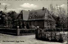 Bad Bramstedt Niedersachsen 1960 Partie Haus Krane Gebäude Garten Mauer gelaufen