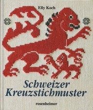 Schweizer Kreuzstichmuster aus dem Bergell, Engadin, Safiental un