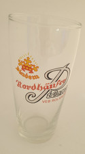 VEB Roland Bräu altes DDR Sammler Glas Bierglas mit Druck
