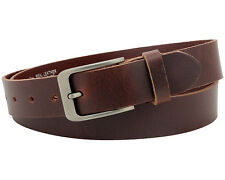 Ledergürtel 35mm Herren Damen Büffelleder Gürtel braun Vascavi Vollledergürtel 