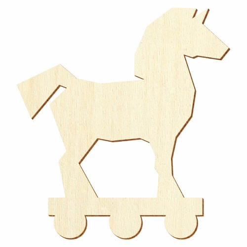 Trojanisches holz pferd - pferd,