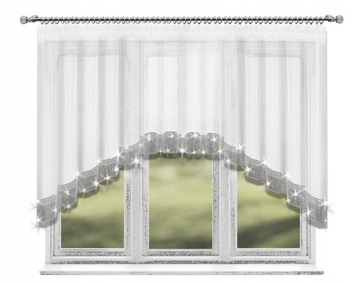 Fenstergardine weiß gardine - weiß,