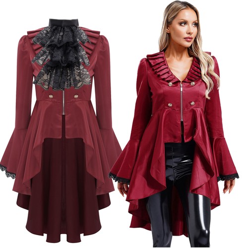 Damen steampunk frack jacke - de,