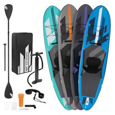 Surfboard Stand Up Paddle SUP Board aufblasbar Paddelboard mit Kajak-Sitz 320 cm