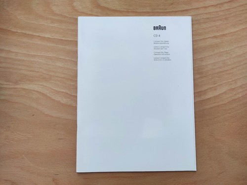 Braun cd4 user manual - cd4,