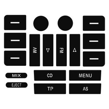 Auto-Klimaanlage, , Temperatur, Radio-Reparatur-Set, Aufkleber, Aufkle1019