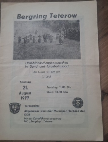 Speedway programm sandbahn - speedway,
