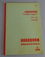 Teilekatalog/Ersatzteilliste Hagedorn Ladewagen Typ LK / LKS Baujahr 1967