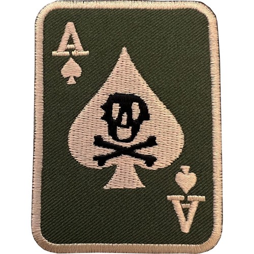 Ace spades spielkarte patch - of,