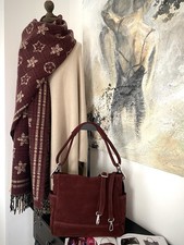 Ledertasche Damen Bordeaux