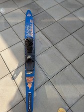 Vintage Monoski gebraucht von MESLE mit Bindung und Finne, Farbe Blau