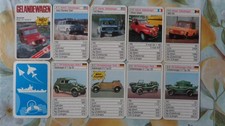 Quartett Auto Geländewagen Ford Bronco DKW Munga Steyr Puch Land Rover Jeep