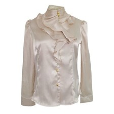Damen kunstseide hemd satin - damen,