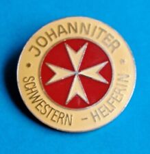 Große  JOHANNITER SCHWESTERN-HELFERIN- Brosche      Gr.: 41,2 mm