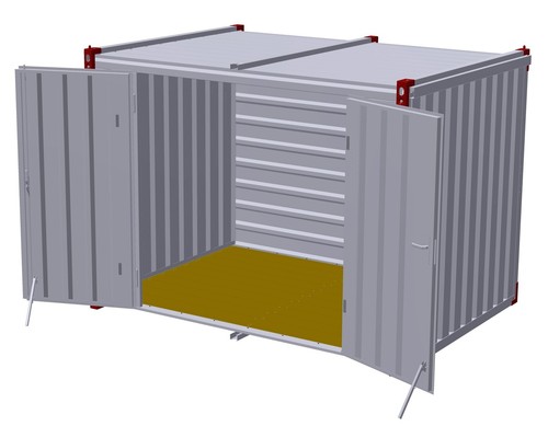 Lagercontainer türen auf - türen,